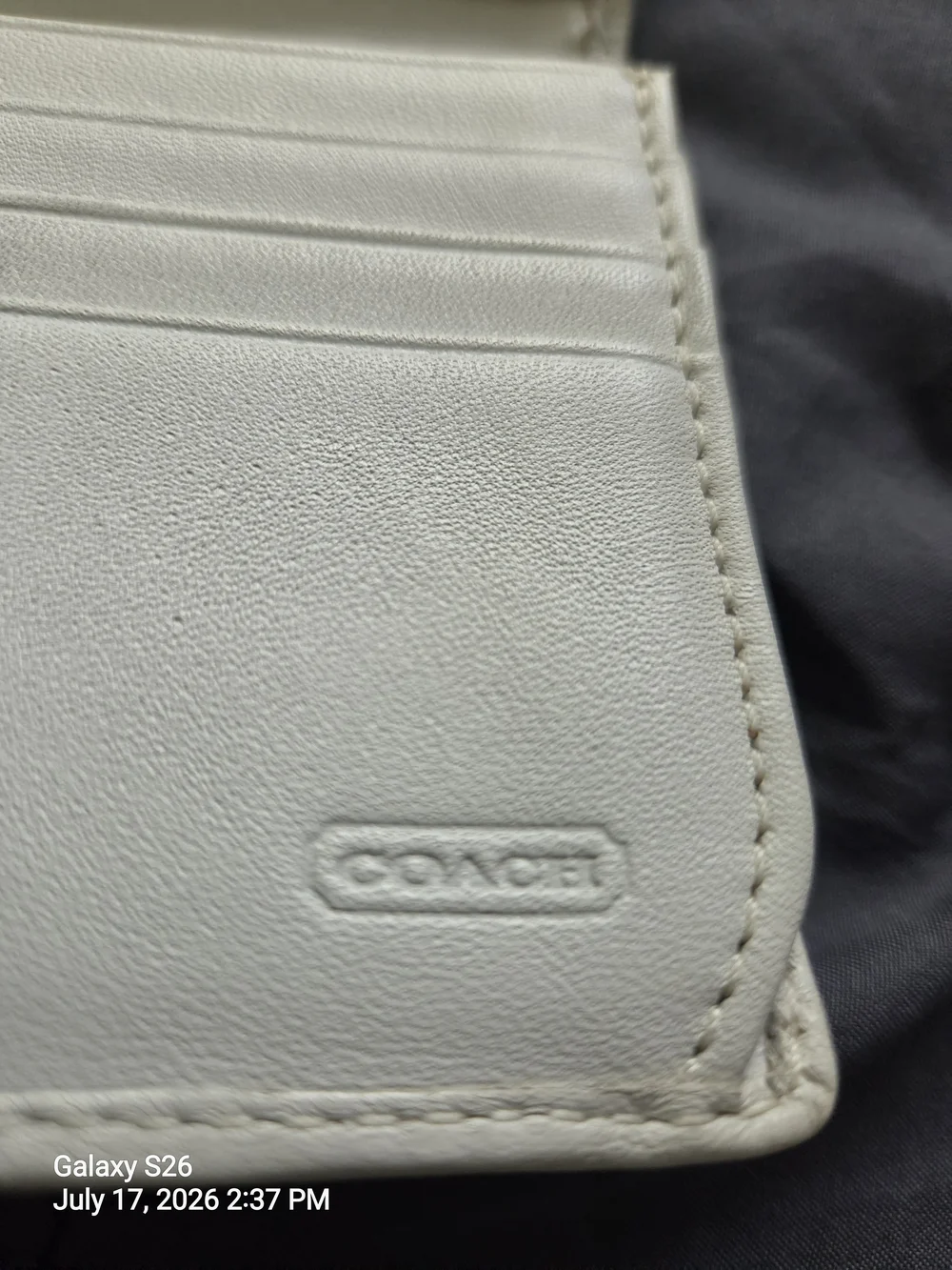Coach White Leather 